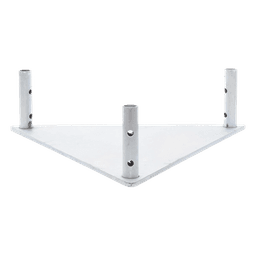 Base Triangular para Tramo STZ45 Galvanizado Electrolítico.