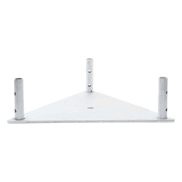 Base Triangular para Tramo STZ45 Galvanizado Electrolítico.