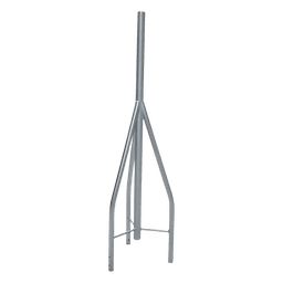 Tramo de Remate / Copete, tubo industrial 1 1/4" con tubo central 2 3/8" galvanizado por inmersión en caliente.