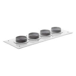 Placas Pasamuro con Capacidad de 4 Botas de 4