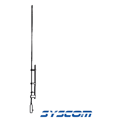 Antena Base VHF, Omnidireccional, Rango de Frecuencia 138 - 174 MHz.