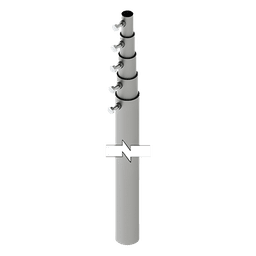Mástil telescópico de 15 m (49.2 ft) Compuesto por 5 Secciones Concéntricas (requiere accesorios de instalación)