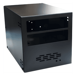 Gabinete para instalación de dos radios móviles Kenwood.