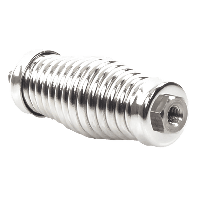 Resorte para antena CB / Acero inoxidable / 4" (0.33 ft) / Rosca 3/8" x 24 hilos