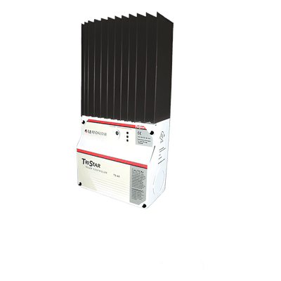 Controlador de Carga Solar TriStar PWM 60 A / 12V 24V 48V / Puerto RS-232 / Hasta 4 kW / Disipador de Calor / 7 Preajustes