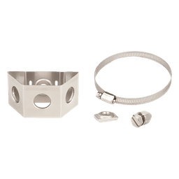 Adaptador para Sujetadores Tipo Mariposa. Instalación en Tubo con Diámetro 0.75 a 1.5 Pulgadas (19.05 a 38.1 mm). Paquete de 10 Piezas