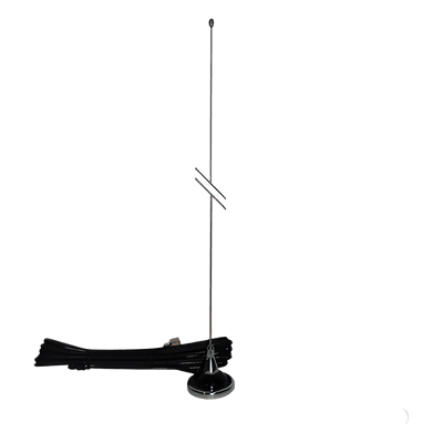 Antena Móvil VHF/UHF 140-500 MHz, Ajustable en Campo, Ganancia Unitaria