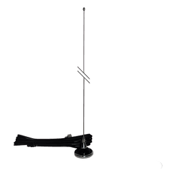 Antena Móvil VHF/UHF 140-500 MHz, Ajustable en Campo, Ganancia Unitaria