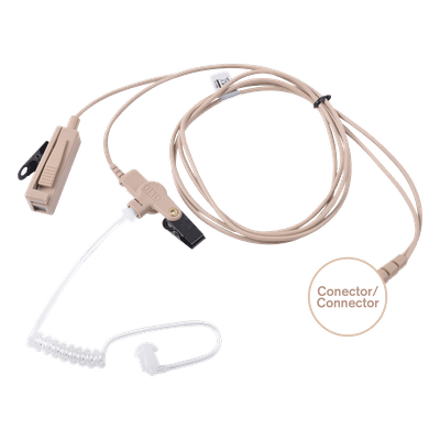 Kit de Micrófono-Audífono profesional de 2 cables Motorola MOTOTRBO: APX1000-8000 XPR6100-6550, MTP850S,MTP6550/6750