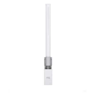 Antena omnidireccional, potente cobertura de 360°, doble polaridad MIMO 2x2, frecuencia 5 GHz (5.45-5.85 GHz) de 13 dBi