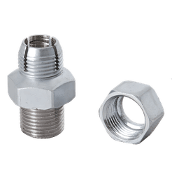 Tuerca y Opresor para Varilla de Ajuste / Compatible Q2220E y Q3220E / Acero Inoxidable / Ajuste Precisión Duplexers