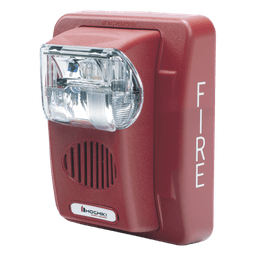 Sirena Estrobo, 12 Vcd, Multi-Candela 15 hasta 110 cd, Montaje En Pared, Color Rojo, Serie HEC3 (0500-05980) Hochiki