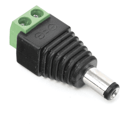 Adaptador Macho Tipo Jack de 3.5 mm (0.14 Pulgadas) Polarizado de 12 Vcc / Terminales Tipo Tornillo / Polarizado (+/-) / Ideal para Cámaras de Video Vigilancia