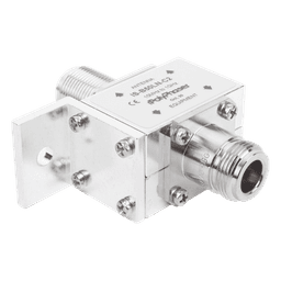 Protector Coaxial RF / 125-1000 MHz / 50 Ω / Conectores N Hembra / Bloqueo DC / 40 kA