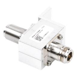 Protector Coaxial RF / 125-1000 MHz / 50 Ω / Conectores N Hembra / Bloqueo DC / 40 kA