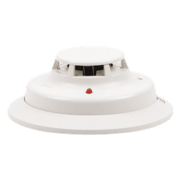 Detector fotoeléctrico de humo de 2 hilos con sensor térmico fijo a 57 grados C, para sistemas convencionales