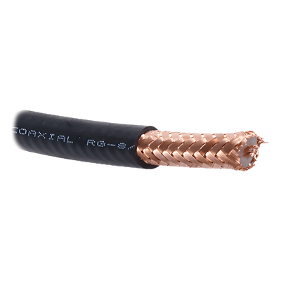 Cable Coaxial RG8, 50 OHMS, 4.1DB, 100% Cobre, Hecho en México, Retazo de 10 Metros