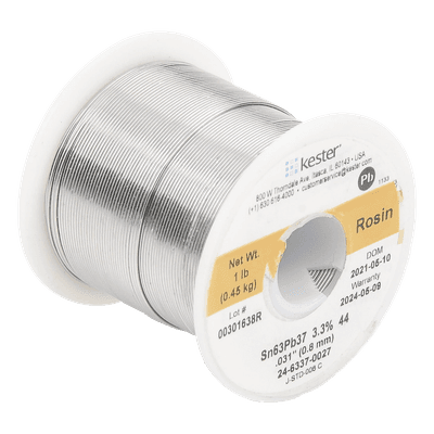 Rollo de Soldadura de 63% Sn y 37% Pb de 0.031" con 454 gr.