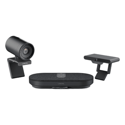 Sistema Videoconferencia 4K Todo en Uno / Cámara 8MP + Altavoz 3W / Micrófono 8 Filas / USB Type-C BYOD / Transmisión Inalámbrica 4K / Salas hasta 32 m² (344 ft²)