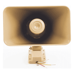 Sirena electrónica autónoma de dos tonos con bocina y controlador integrados para interior y exterior