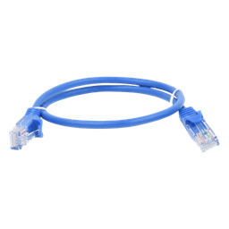 Cable de Parcheo UTP Cat5e - 0.5 Metros (1.64 Pies) - Azul