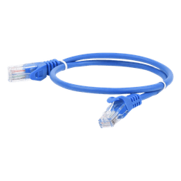 Cable de Parcheo UTP Cat5e - 0.5 Metros (1.64 Pies) - Azul