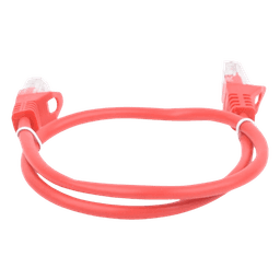 Cable de Parcheo UTP Cat5e - 0.5 Metros (1.64 Pies) - Rojo