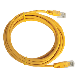 Cable de Parcheo UTP Cat5e - 2.0 Metros (6.56 Pies) - Amarillo
