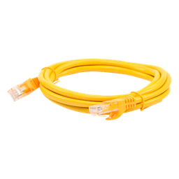 Cable de Parcheo UTP Cat5e - 2.0 Metros (6.56 Pies) - Amarillo