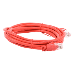 Cable de Parcheo UTP Cat5e - 3.0 Metros (9.84 Pies) - Rojo