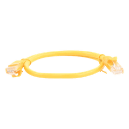 Cable de Parcheo UTP Cat6 - 0.5 Metros (1.64 Pies) - Amarillo