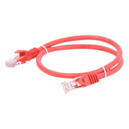 Cable de Parcheo UTP Cat6 - 0.5 Metros (1.64 Pies) - Rojo