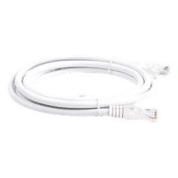 Cable de Parcheo UTP Cat6 / 2 m (6.56 ft) / 100 Ohm / RJ45 / Blanco