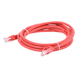 Cable de Parcheo UTP Cat6 - 2 Metros (6.56 Pies) - Rojo