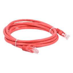 Cable de Parcheo UTP Cat6 - 2 Metros (6.56 Pies) - Rojo