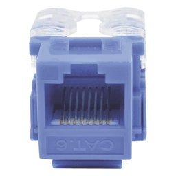 Módulo Jack 110 Cat6, Keystone para Faceplate - Color Azul