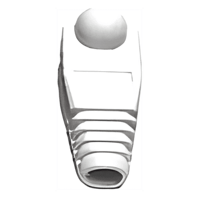 Bota Plástica para Protección de Plug RJ45, Color Blanco