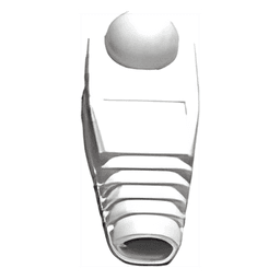 Bota Plástica para Protección de Plug RJ45, Color Blanco