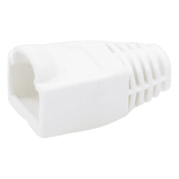 Bota Plástica para Protección de Plug RJ45, Color Blanco
