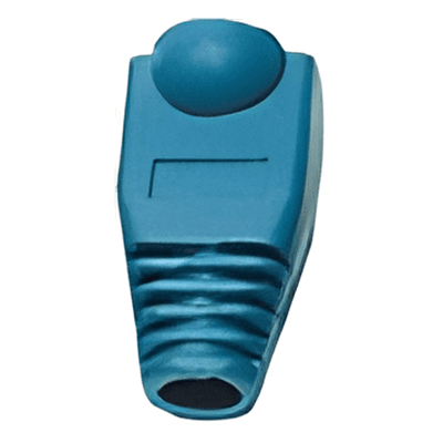 Bota Plástica para Protección de Plug RJ45, Color Azul