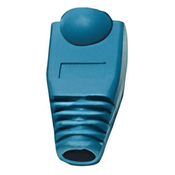 Bota Plástica para Protección de Plug RJ45, Color Azul