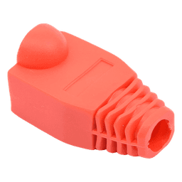 Bota Plástica para Protección de Plug RJ45, Color Rojo