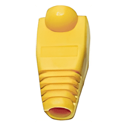 Bota Plástica para Protección de Plug RJ45, Color Amarillo