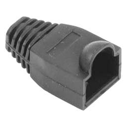 Bota Plástica para Protección de Plug RJ45, Color Negro