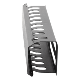 Organizador de Cables Horizontal de 2U para Rack de 19" con Cubierta Metálica