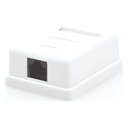 Caja de Pared / 1 Puerto Keystone / Cat5e / T568A-B / UL 94V-0