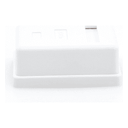 Caja de Pared con 1 Puerto Keystone, Incluye Jack Cat5e