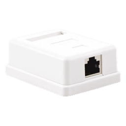 Caja de Pared con 1 Puerto Keystone, Incluye Jack STP Cat5e