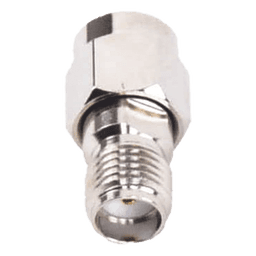 Adaptador en Línea de Conector SMA Macho Inverso a SMA Hembra, Níquel/ Oro/ Teflón.