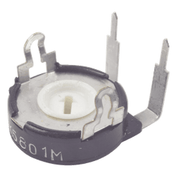 Potenciómetro de Carbón, 2.5 k Ohm, 0.25 Watt, 15 mm, Ajuste Vertical.